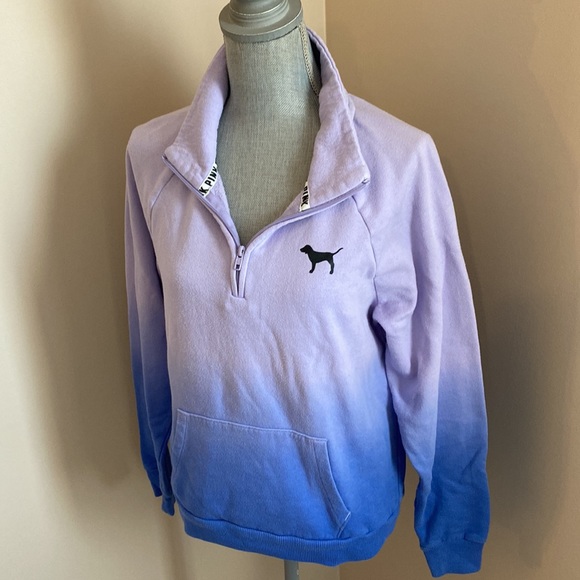 *SOLD on ♏️* Victoria’s Secret Pink Womens Purple & Blue Sweatshirt - Picture 4 of 6
